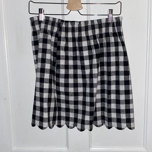 J Crew Gingham Skirt